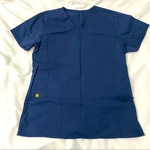 Wonderwink Navy Scrub Top Medium